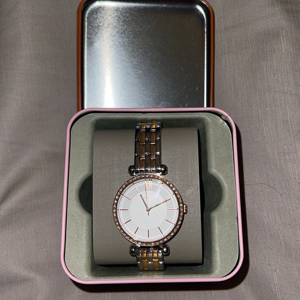 Two tone Fossil Watch